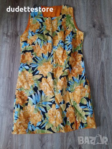 Интересна оранжева рокля с две лица, снимка 1