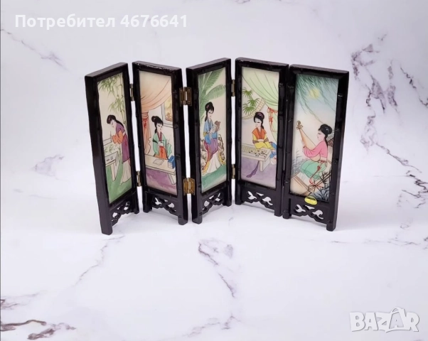 Азиатски порцеланов разделител, снимка 6 - Антикварни и старинни предмети - 52971460