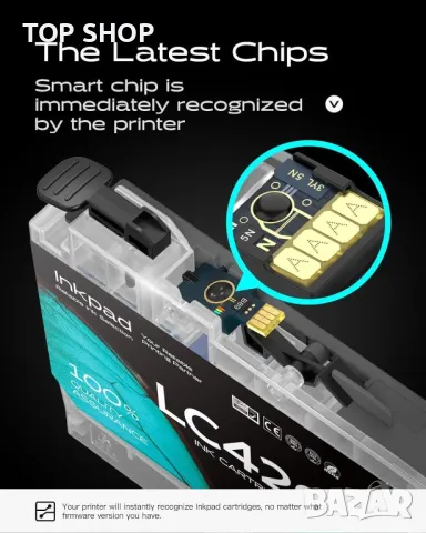 iNKPAD LC426 LC-426 касети с мастило, съвместими за Brother LC-426XL (4 касети), снимка 3 - Консумативи за принтери - 49957216