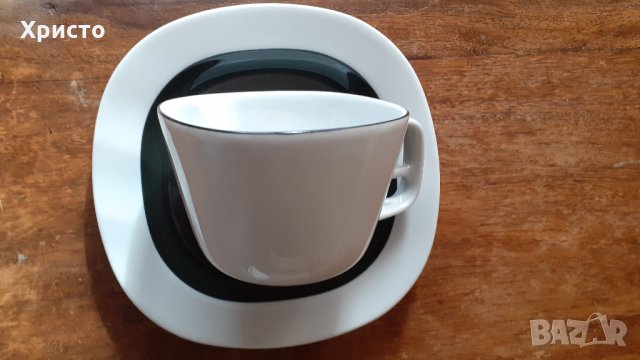 сервиз за чай и кафе Чешки порцелан модел Кейко Keiko, сервиз 6 чаши с чинийки, снимка 6 - Сервизи - 34718011