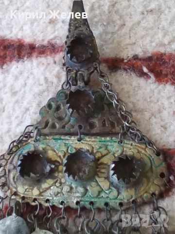 Възрожденски накит трепка сребърен  50790, снимка 8 - Антикварни и старинни предмети - 52233101