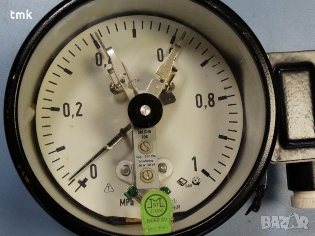 ел. контактен манометър ∅ 160 mm, снимка 3 - Резервни части за машини - 28673013