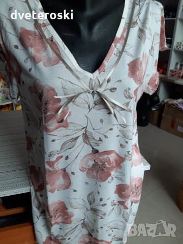 Дамска пижама с къс ръкав размер 4 ХЛ , снимка 6 - Пижами - 18102708