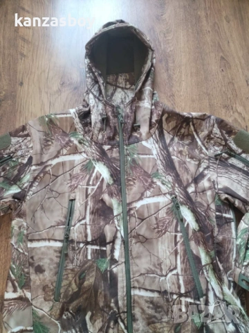 mens outdoor camouflage skin jacket wilderness - ловно софтшел яке КАТО НОВО ХЛ, снимка 5 - Якета - 53406156