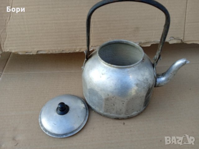Стар български алуминиев чайник БДС, снимка 2 - Аксесоари за кухня - 35483340