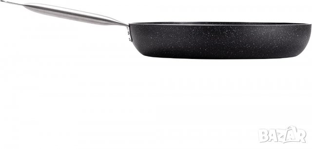 Тиган Moneta Etnea Pro 34 см. дръжка от неръждаема стомана, черен, снимка 6 - Съдове за готвене - 40199918