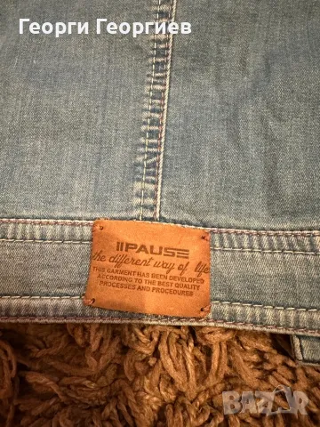 Късо дънково яке Pause jeans, снимка 5 - Якета - 49518450