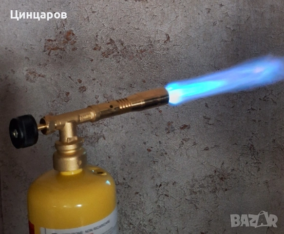 Горелка с флакон мап газ 400гр., темп. над 2100°C. Топене, спояване, подгрев , снимка 5 - Други машини и части - 53563777