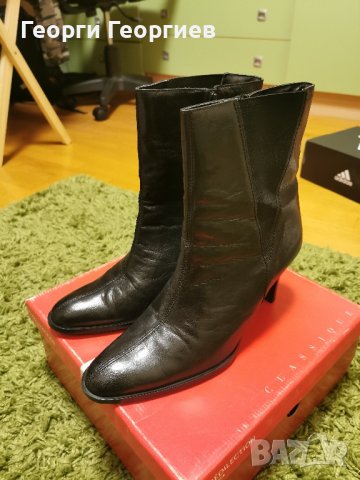 Стархотни боти естествена кожа, снимка 2 - Дамски ботуши - 39369203