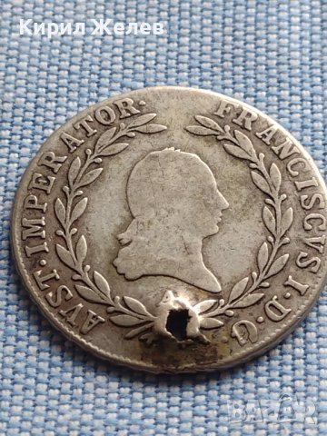 Сребърна монета 20 кройцера 1808г. Франц втори Виена Австрия 14907, снимка 4 - Нумизматика и бонистика - 42970847