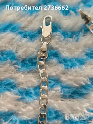 Сребърна гривна , снимка 5 - Гривни - 53483319