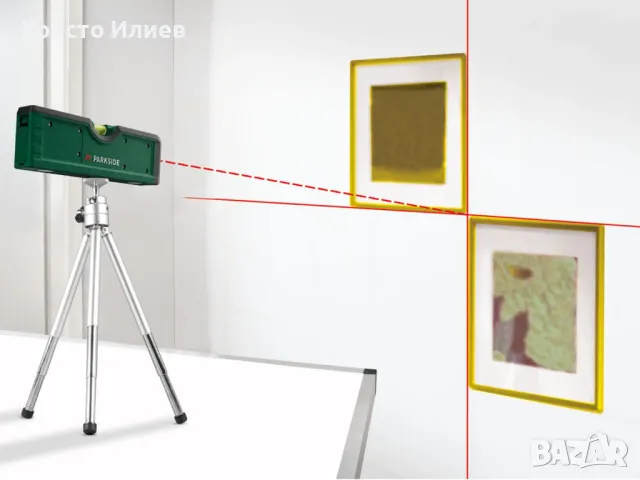 Лазерен нивелир PARKSIDE с регулируем на височина статив, снимка 5 - Измервателни инструменти - 49490887