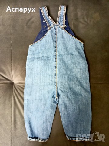 Бебешки дънков гащеризон с Мики Маус, снимка 2 - Бебешки гащеризони - 42982864