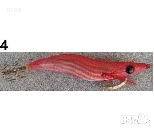 Калмарка с тракалка за морски риболов - калмариера HAND MADE SQUID GAME, снимка 4 - Такъми - 44033054