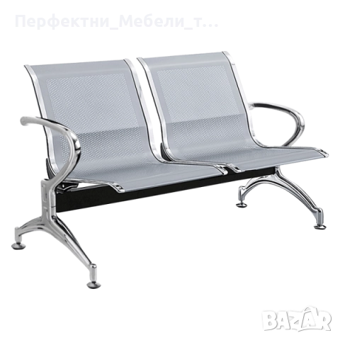 икономична 4-местна метална пейка за чакалня,за коридор,за рецепция, снимка 3 - Столове за офис - 51890551