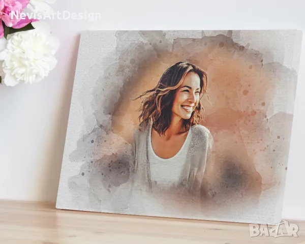 Дигитален акварелен портрет по поръчка от Ваша снимка, снимка 3 - Картини - 47533937