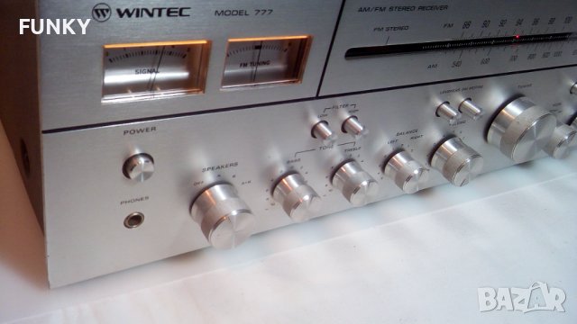 Wintec 777 (Toshiba) receiver 2X60W /1977-1981/, снимка 3 - Ресийвъри, усилватели, смесителни пултове - 38738450
