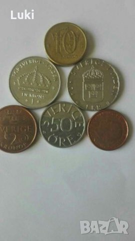 Редки монети от Швеция.