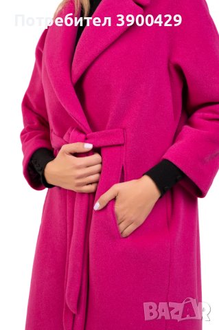 Дамско Палто Helsinki - Фуксия, снимка 4 - Палта, манта - 43069050