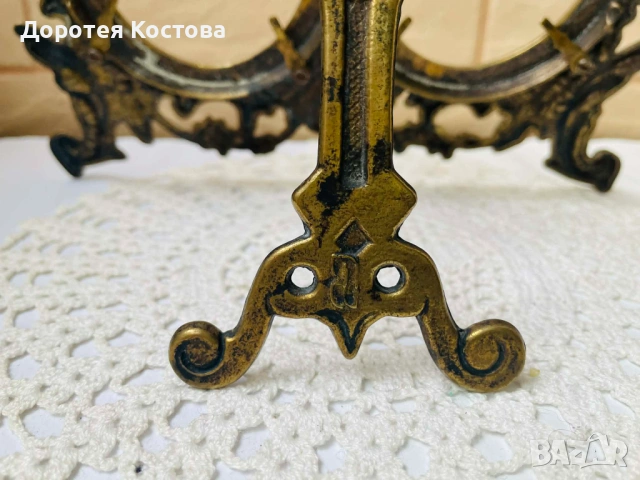 Красива 2-на месингова рамка от Англия, снимка 10 - Антикварни и старинни предмети - 53408967