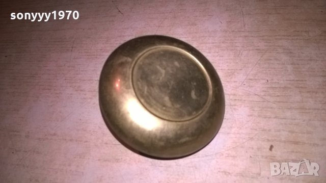 мини пепелник-масивен месинг-6х4см-внос франция, снимка 7 - Колекции - 26896071