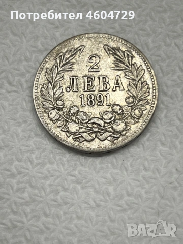 2 лева 1891