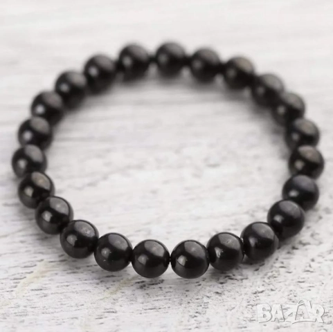 Защитна Гривна от Шунгит Премахва Статичния Електрически Заряд Неутрализира Статичното Електричество, снимка 8 - Гривни - 41801702