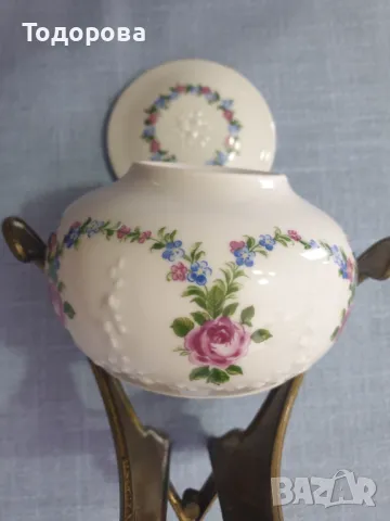 Порцеланова бижутиера,флорални мотиви, снимка 7 - Други ценни предмети - 48814963