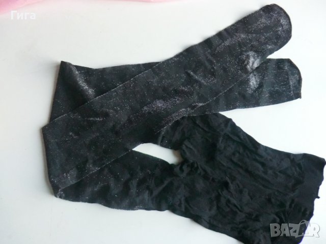 чорапогащник черно с ламе, снимка 1