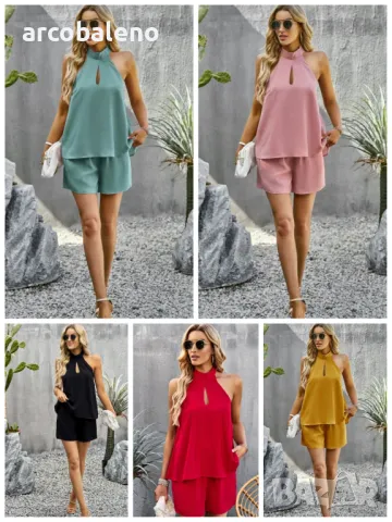 Дамски моден комплект от две части, 5цвята 