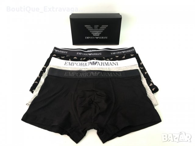 3 броя мъжки боксерки Armani !!!, снимка 4 - Бельо - 32358145