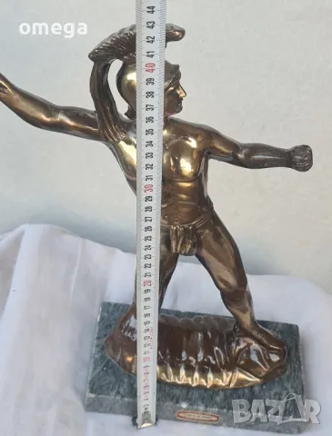 Скулптура Леонидас От Спарта , снимка 3 - Антикварни и старинни предмети - 47357182