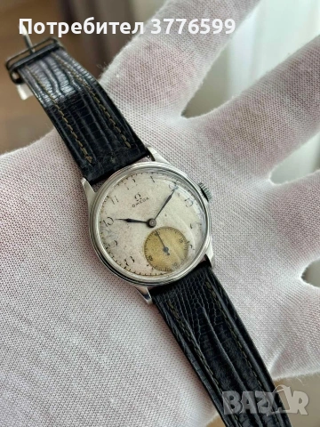 Omega small second cal. 30T2 винтидж часовник, снимка 7 - Мъжки - 53592610