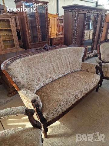  К-т Антично Канапе+2 бр.Кресла-внос от Германия!, снимка 2 - Други - 52847222