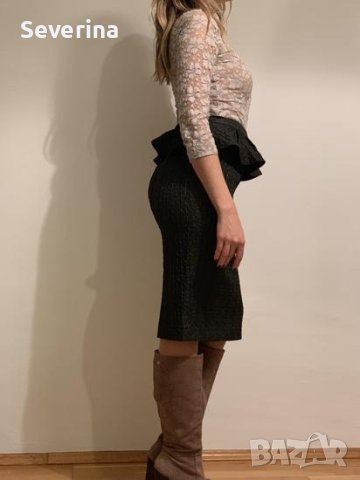 Patrizia pepe *Нова, молив пола с колан пеплум 42, снимка 8 - Поли - 44116163