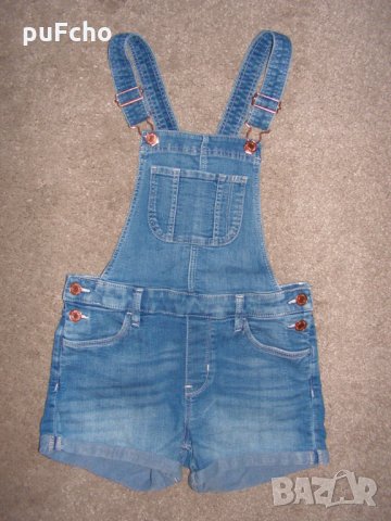 Намален! Дънков гащеризон H&M 9- 10 г.