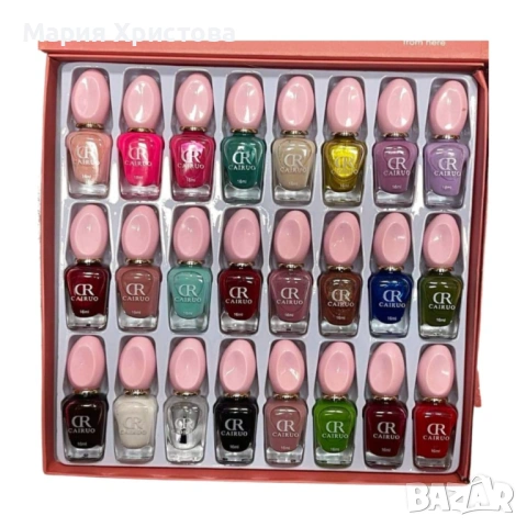 Комплект 24 бр. лакове за нокти CR CAIRUO, снимка 6 - Продукти за маникюр - 53084526