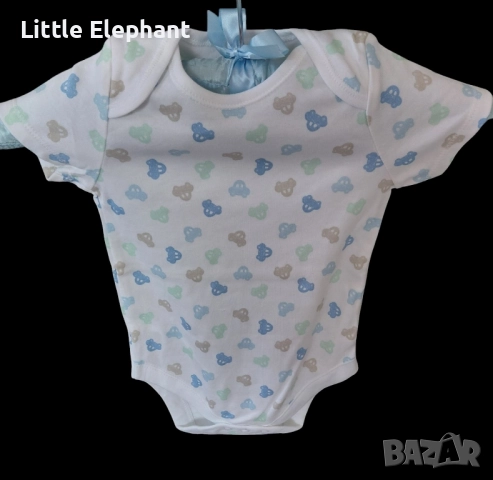 Боди с къс ръкав с колички за 18-24 мес момченце"Little car,Англия/ново