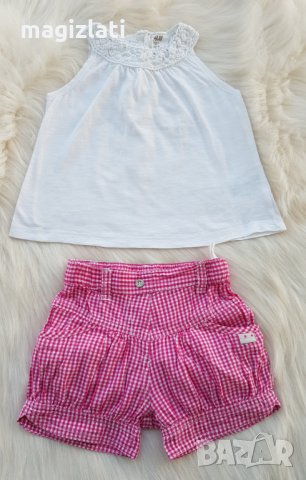 Туника H&M и къси панталони 6-9 месеца