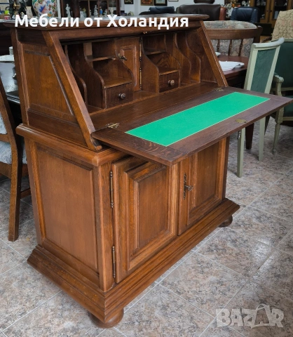 Голям дъбов секретер, снимка 10 - Бюра - 53368503