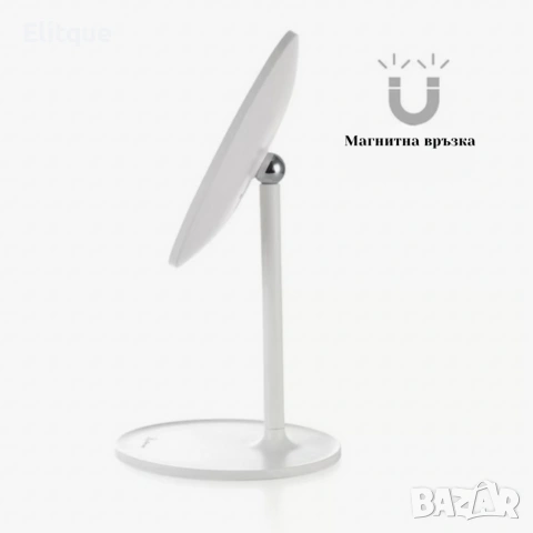 LED козметично огледало за грим Luigi Ferrero FR-801, кръг, 20 cm, снимка 8 - Други стоки за дома - 53499258