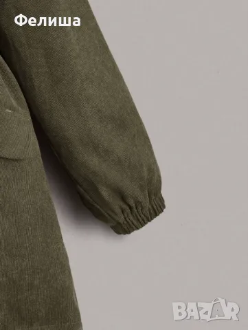 Красиво Ежедневно Топло Яке Парка с Качулка в Пастелно Зелен Цвят L Размер, снимка 4 - Якета - 50175321