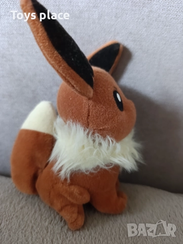 РЯДКА ВИНТИДЖ ПЛЮШЕНА ФИГУРКА NINTENDO POKEMON EEVEE ОТ 1998 Г, снимка 2 - Колекции - 52438485