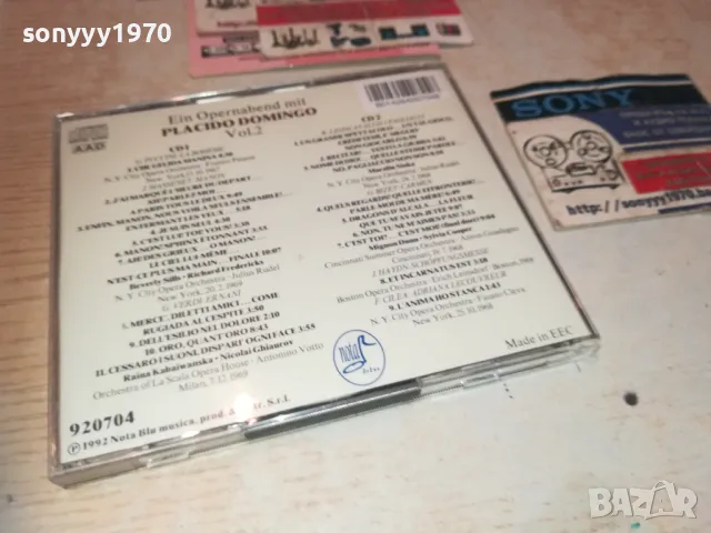 PLACIDO DOMINGO X2 CD-MADE IN ITALY-ВНОС GERMANY 3110241928, снимка 15 - CD дискове - 47791730