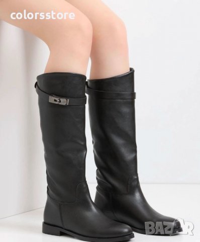 Равни ботуши - черна кожа - НS22, снимка 2 - Дамски ботуши - 38342630