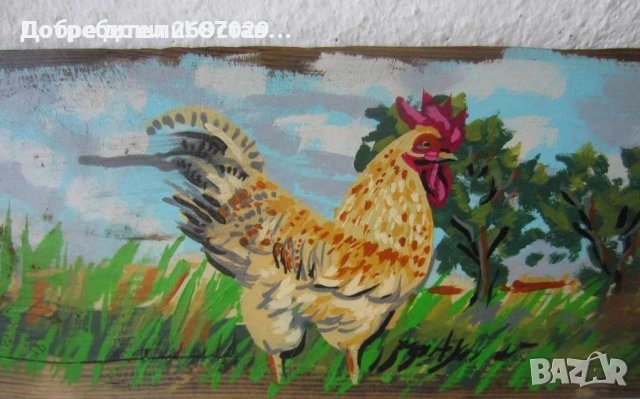 картини, картина, петел кокошка пилета, гоблен, цветя, натюрморт , снимка 4 - Картини - 28958825