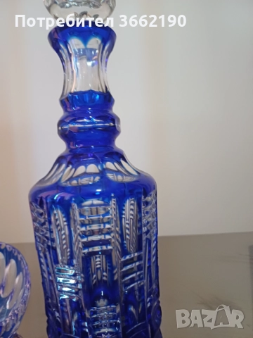 Кристални фруктиера и гарафа, снимка 2 - Декорация за дома - 52757801