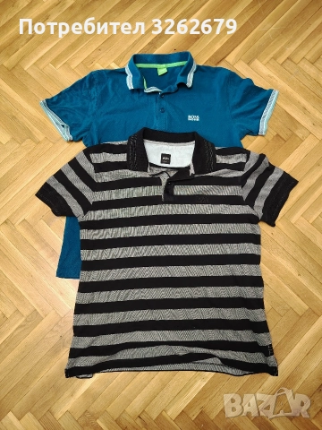 Hugo Boss 2 броя оригинални тениски размер М общо 35лв , снимка 2 - Тениски - 52974876
