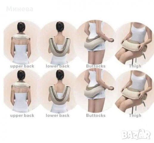 Масажор за гърба,раменете и врата- Cervical Massage Shawls, снимка 4 - Масажори - 27579366