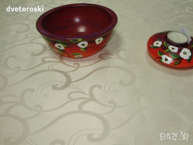 Ваза ръчно рисувана керамика, снимка 3 - Декорация за дома - 27687212